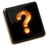 An unplaced tile with a glowing question mark